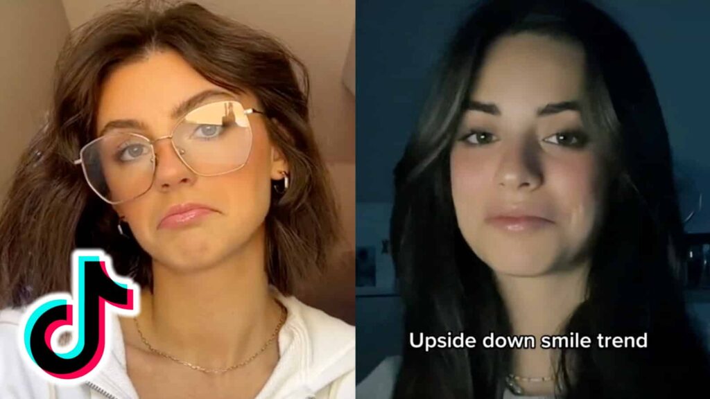 What is TikTok's viral upside down smile trend